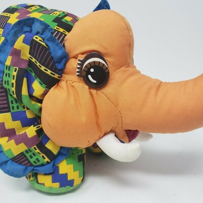 orange elephant plush