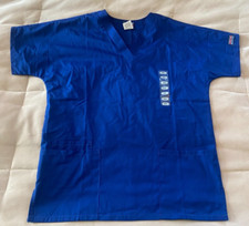 NWT Cherokee Workwear Women's Blue Short Sleeve Scrub Top Size XS