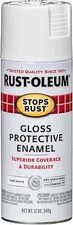 Rust-Oleum Stops Rust Protective Enamel Gloss White Spray Paint 12 oz. USA