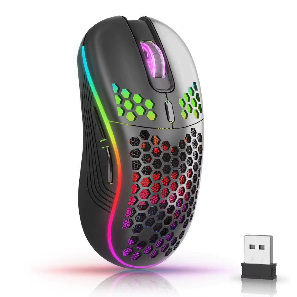 2.4G RGB Wireless Gaming Mouse with Ergonomic Design