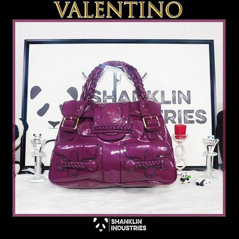 🤍🐼VALENTINO GARAVANI🐼🤍 Plum Purple Patent Leather 🤍🐼VALENTINO GARAVANI🐼🤍 Plum Purple Patent Leather