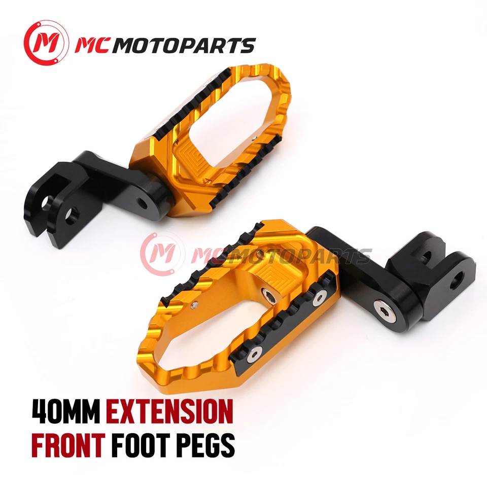 Clavijas anchas delanteras ajustables de 1,5 pulgadas para Buell XB9S XB12S XB9SX XB9R XB12R Foto 4 de 4