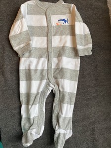 shark footie pajamas