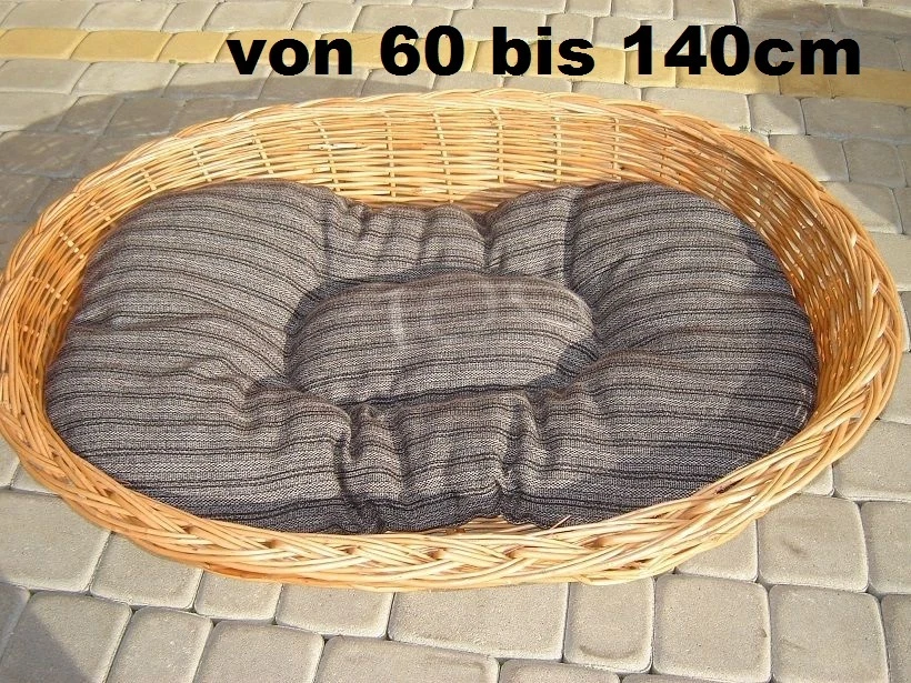Hundebett Weide Hunde-Bett Katzen-Bett Hundekorb + Kissen verschiedene Größen