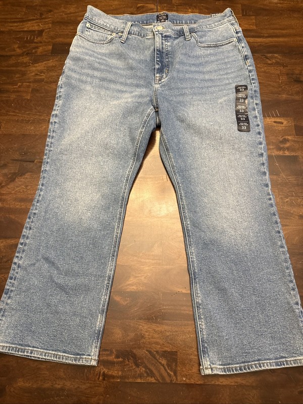 Women New With Tags J Crew Factory Mid Rise Flare Crop Size 33 All Day Stretch