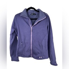 Under Armour Women's Purple Fleece Lined Full Zip Jacket Size Large
