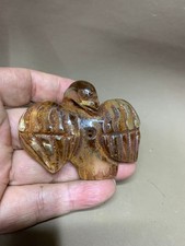 Excellent Chinese Natural Quartz Crystal Hand Carved *Hawk* Pendant