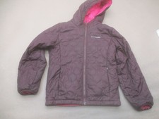 Columbia Size S 7/8 Girls Purple Sherpa Lined Hooded Full Zip Warm Jacket 972
