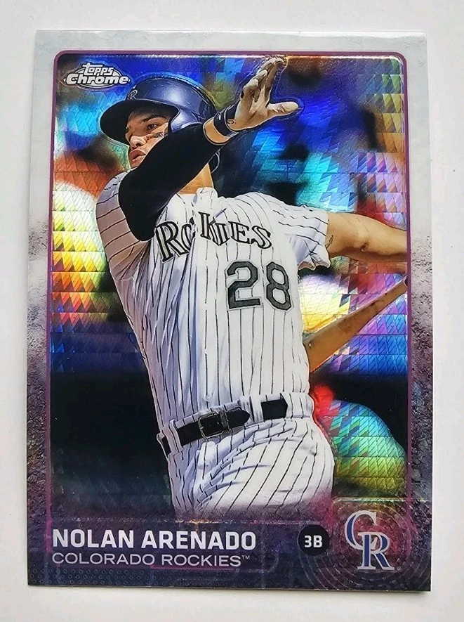 2015 Topps Chrome Nolan Arenado Prism Refractor #66 Rockies