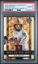 Marketplace image: 2025 Topps Bowman's Best University Sam Leavitt Superfractor Case Hit 1/1 PSA 10