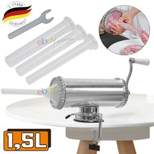 1,5L Wurstfüller Wurstmaschine Wurstfüllmaschine Wurstpresse Wurstspritze DHL