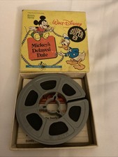 VINTAGE WALT DISNEY MICKEY'S DELAYED DATE 1406 SUPER 8MM FILM B  W