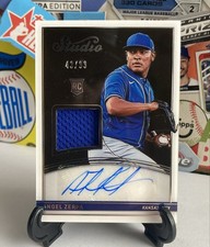 2022 Panini Chronicles Angel Zerpa Studio Black Material Signatures #SMS-AZ