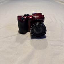 Red Samsung WB110 20.2MP Digital Camera Optical Zoom Working Bright Flash Red