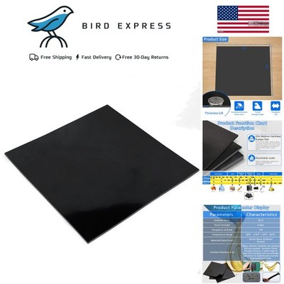 Nitrile Rubber Sheet 1/8 inch thick x12x12in fuel oil resistant gasket material