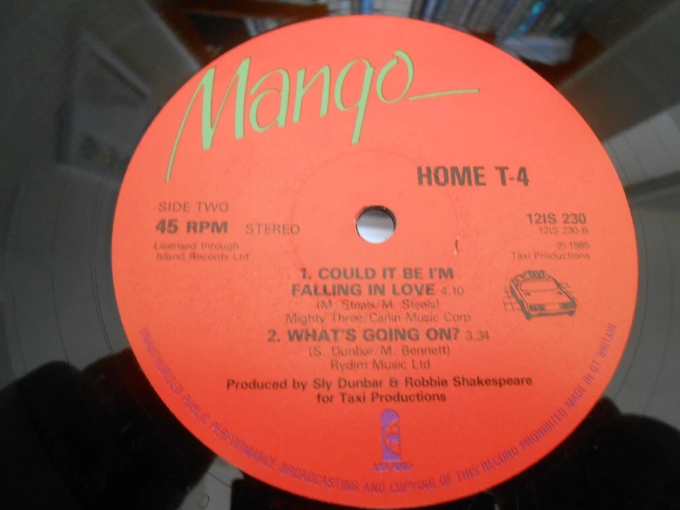 Home T-4 & Yellowman - "Mr. Consular /Could It Be I'm Falling In Lov" 12" Single - Image 2 of 2