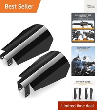 Gloss Black Coffin Cut Handguards Hand Guards Compatible for Harley Sportster...
