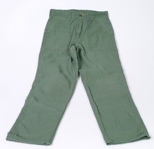 Stan Ray Tapered OG Military Fatigue Pant Olive Sateen Size 32x32 Used
