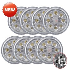8 HI LO LED HEADLIGHTS LAMPS BULBS 4411 24W 21 WATT 4.5'' 4 1/2'' PAR36 12V