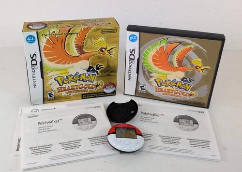 Pokemon: HeartGold Version (Nintendo DS, 2010) Big Box with Pokewalker