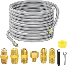 36 FT Propane Hose Extension-High Pressure Braided Gas Line Hose Propane Convers