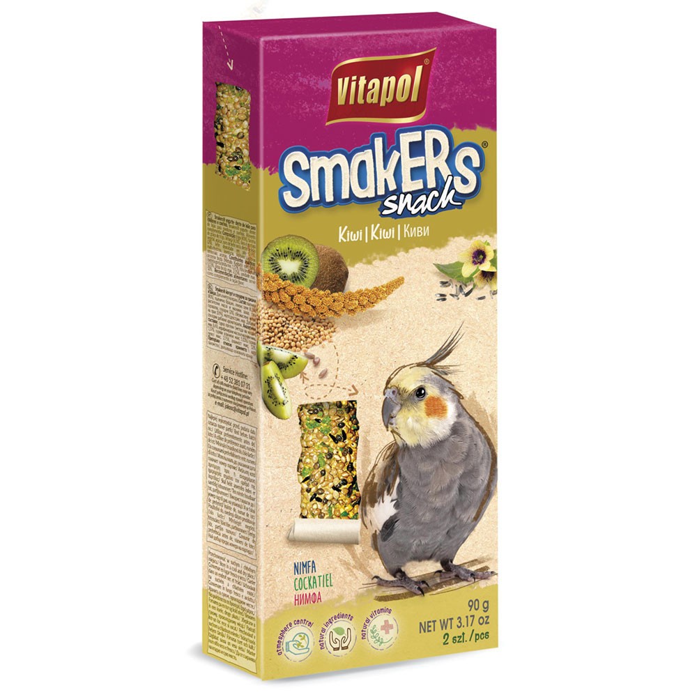 Vitapol Cockatiel Sticks Twinpack - Kiwi flavoured treats for pet birds
