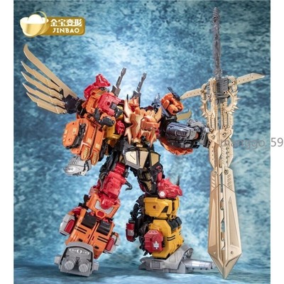 Jinbao Predaking G1 5in1 Oversized 45cm 17.7'' Action Figure Machine Toy Alloy