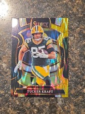 2025 Panini Select - Concourse Tucker Kraft #68 Black & Gold Shock Prizm
