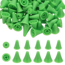 Knitting Needle Point Protectors, 100Pcs Needle Tip Stoppers Covers Caps, Green
