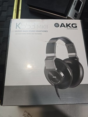 AKG K553 MK2 MKII Closed Back Studio Monitoring Headphones w/Detachable Cable