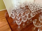 Extensive Vintage Spiegelau Etched Crystal Glassware Set w/Decanter and Pitcher — photo 5