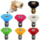 8 Pack Universal Power Pressure Washer Accessories Kit, 7 Power Washer Nozzle.