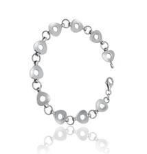 Sterling Silver Disc Chain Bracelet Womens Jewellery