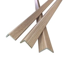 3 PCS 45" Wall Corner Protector Trim Borders for Wall Oak Wood Grain Wall Edg...