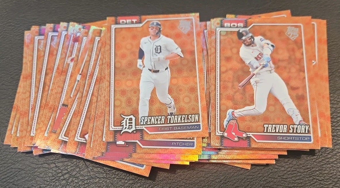 2026 Topps Series 2 Orange Holiday Sun Foil Parallel Complete Your Set You Pick