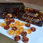 ?Amber Checkers Set – Epoxy Resin with amber Pieces + Amber Box?