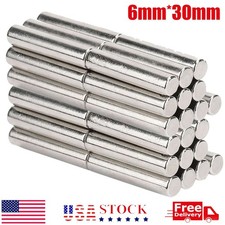 N45 Super Strong Neodymium Magnet Disc Cylinder 6mm 30mm Rare Earth Magnets New