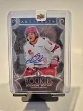 2024-25 upper deck artifacts autographed silver rookie redemption jackson blake