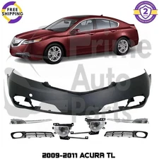 Front Bumper Cover Fascia & Grille Assembly Kit For 2009-2011 Acura TL