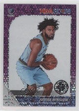 2019 Panini NBA Hoops Premium Stock Purple Disco Prizm Justise Winslow #100 2l4
