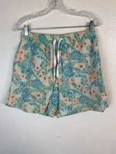Chubbies Men Board Shorts Swim Trunks Size Large Seersucker Floral textured 5.5"