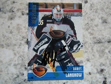 Atlanta Thrashers Scott Langkow Signed Autographed 1999-2000 Be A Player Mint