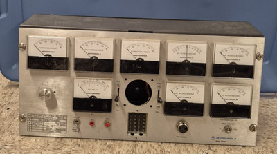 Vintage Motorola Meter Panel Control Test Set Equipment Microamperes TEK-5B/C