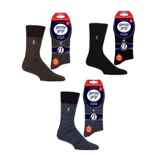Gentle Grip Heat Holders Thermal Socks Mens Soft Top 1 Pair Size 6-11