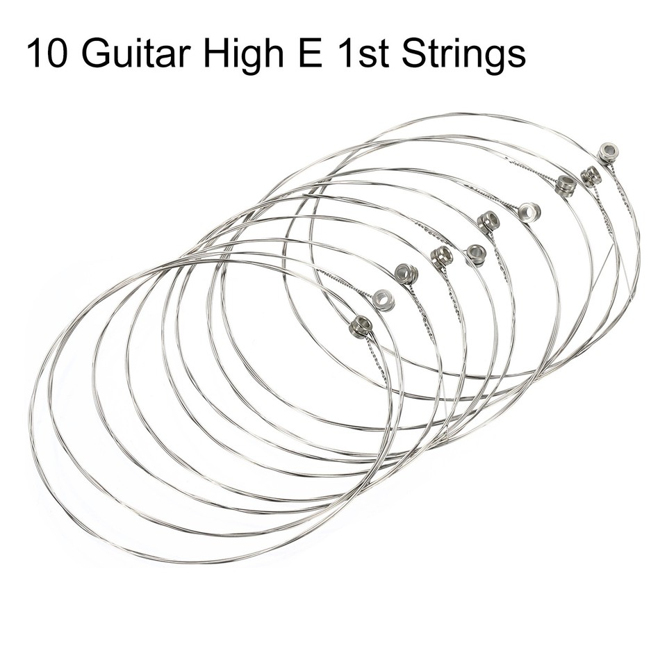 10 x Acoustic Guitar Strings 85cm High E 1st Bright Balanced Tone | eBay