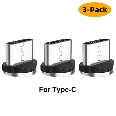 3er-Pack Ersatz Stecker Magnet Adapter TYP-C USB Für Samsung Huawei Xiaomi