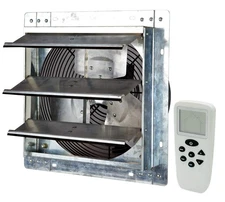 iLiving 12" Shutter Exhaust Fan with Wireless Smart Remote Controlled Thermos...