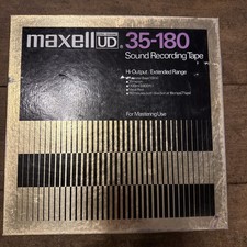 Maxell UD 35-180 Reel Tape 10.5" x 1/4" Metal Reel w/ Box 192 Min