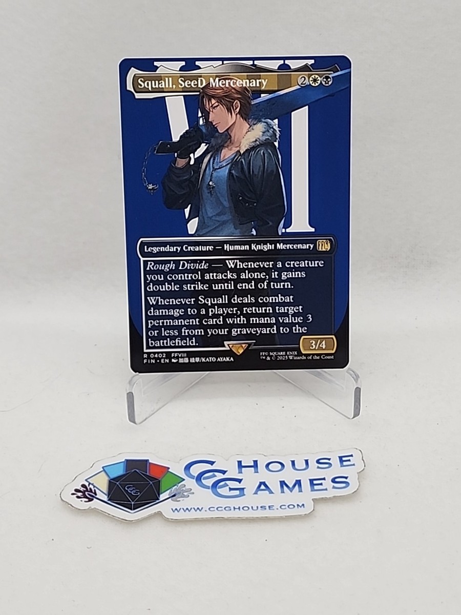 マジック：ザ・ギャザリング Squall,SeeD Mercenary MTG Squall, SeeD Mercenary (#402) (Borderless) | FINAL FANTASY