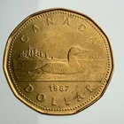 1987 Canada One 1 Dollar Coin Loonie KM# 157 JJ002